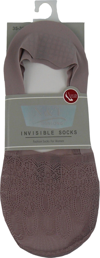 Stopki KoronkoweNiskie Skarpetki Damskie Laserowo Cięte wrzosowe 35-38