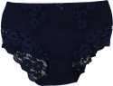 Wysoki Stan Pełne Koronkowe Figi Damskie Majtki Bawełniane 4XL granatowe