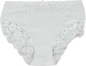 Wysoki Stan Pełne Koronkowe Figi Damskie Majtki Bawełniane 4XL białe