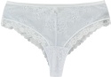 Zmysłowe Brazyliany Damskie Stringi Koronkowe Majtki L/XL białe