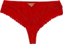 Zmysłowe Brazyliany Damskie Stringi Koronkowe Majtki M/L czerwone