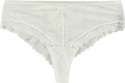 Zmysłowe Brazyliany Damskie Stringi Koronkowe Majtki L/XL ecru