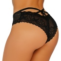 Zmysłowe Brazyliany Damskie Stringi Koronkowe Majtki M/L czarne