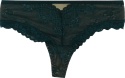 Zmysłowe Brazyliany Damskie Stringi Koronkowe Majtki L/XL zielone
