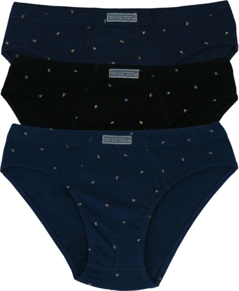 3X Slipy Męskie Klasyczne Majtki 100% Bawełniane Cotton World XL