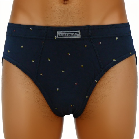 3X Slipy Męskie Klasyczne Majtki 100% Bawełniane Cotton World XL