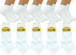 5x DAMSKIE SKARPETY SPORTOWE BAWEŁNIANE białe 39-42