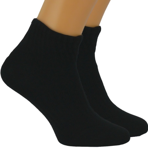 5x DAMSKIE SKARPETY SPORTOWE BAWEŁNIANE czarne 39-42