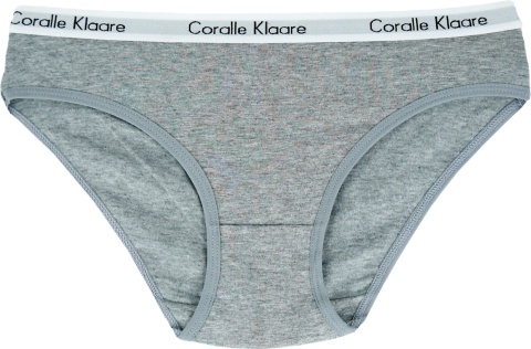 Kolorowe Jednolite Gładkie Damskie Majtki Figi Bawełniane XL/XXL szare