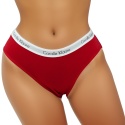 Kolorowe Jednolite Gładkie Damskie Majtki Figi Bawełniane XL/XXL czerwone