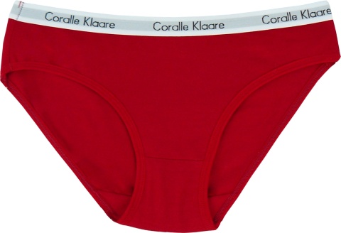 Kolorowe Jednolite Gładkie Damskie Majtki Figi Bawełniane XL/XXL czerwone