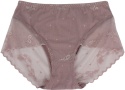 KAROMI Koronkowe Majtki Damskie Figi Wyższy Stan Wiskoza 4XL dusty pink