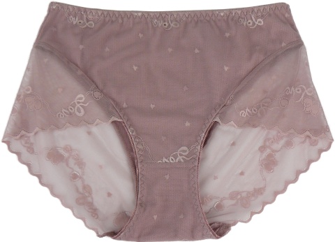 KAROMI Koronkowe Majtki Damskie Figi Wyższy Stan Wiskoza 4XL dusty pink