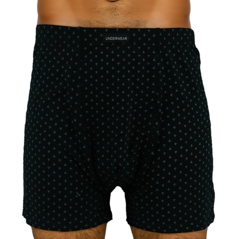 MĘSKIE BOKSERKI Majtki Bawełniane Szorty DUŻE ROZMIARY 5XL czarne