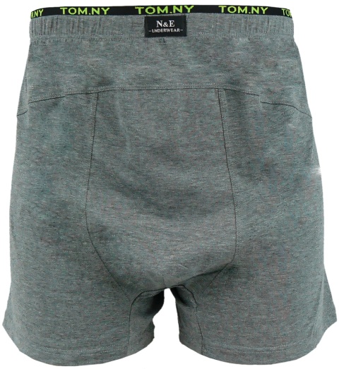 MĘSKIE BOKSERKI Majtki Bawełniane Szorty DUŻE ROZMIARY 4XL szare
