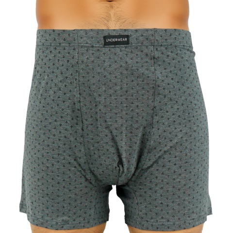 MĘSKIE BOKSERKI Majtki Bawełniane Szorty DUŻE ROZMIARY 6XL szare