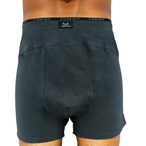 MĘSKIE BOKSERKI Majtki Bawełniane Szorty DUŻE ROZMIARY 7XL grafitowe