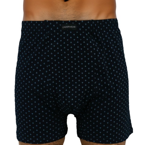 MĘSKIE BOKSERKI Majtki Bawełniane Szorty DUŻE ROZMIARY 7XL granatowe
