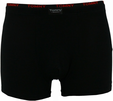 Męskie Gładkie Bokserki Wygodne Majtki Bambusowe XL czarne