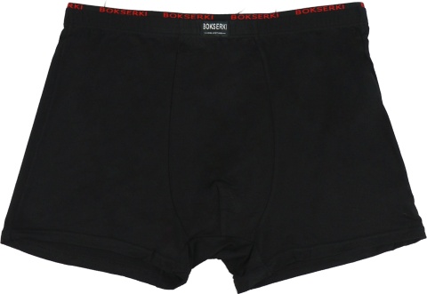 Męskie Gładkie Bokserki Wygodne Majtki Bambusowe M czarne