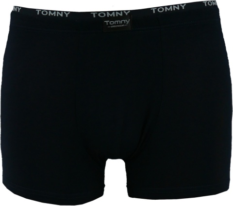 Męskie Gładkie Bokserki Wygodne Majtki Bambusowe 2XL ciemny granat