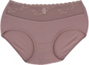 Pełne Majtki Damskie Figi z Wyższym Stanem WISKOZA 2XL dusty pink
