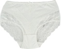 Plus Size Śliczne Majtki Damskie Bawełniane Figi Koronkowe 5XL ecru