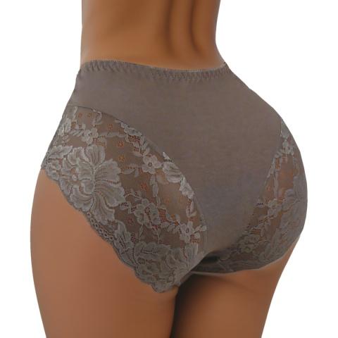 Plus Size Śliczne Majtki Damskie Bawełniane Figi Koronkowe 3XL fango