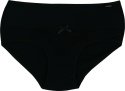Zmysłowe Majtki Bawełniane Figi Damskie Lekko Opinające XL czarne