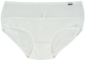 Zmysłowe Majtki Bawełniane Figi Damskie Lekko Opinające XL ecru