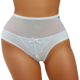 Zmysłowe Majtki Bawełniane Figi Damskie Lekko Opinające XL białe