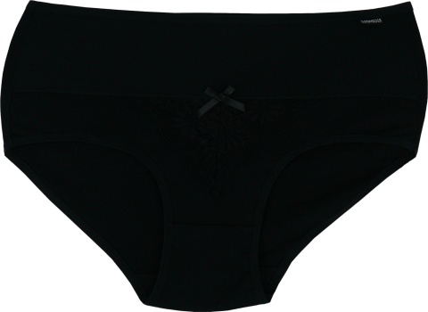 Zmysłowe Majtki Bawełniane Figi Damskie Lekko Opinające L czarne