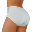 Zmysłowe Majtki Bawełniane Figi Damskie Lekko Opinające L białe