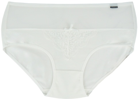 Zmysłowe Majtki Bawełniane Figi Damskie Lekko Opinające L ecru
