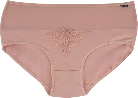 Zmysłowe Majtki Bawełniane Figi Damskie Lekko Opinające L różowe