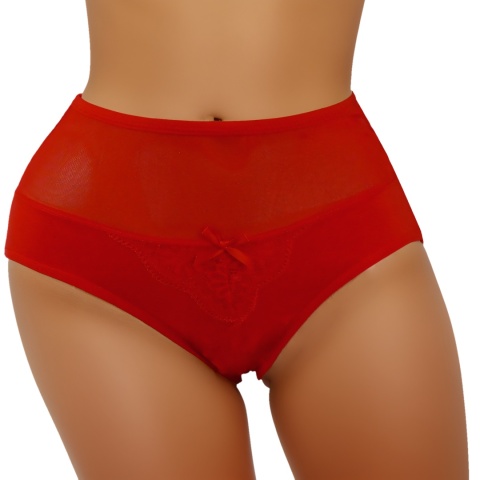 Zmysłowe Majtki Bawełniane Figi Damskie Lekko Opinające L czerwone