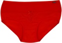 Zmysłowe Majtki Bawełniane Figi Damskie Lekko Opinające L czerwone