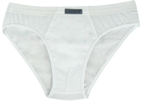 3X Slipy Męskie Klasyczne Majtki 100% Bawełniane Cotton World L białe