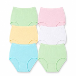 Majtki Damskie Bawełniane Wygodne Cotton World Pełne Figi Zestaw 6 szt. 6XL