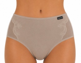 Majtki Gładkie Bawełniane Wygodne Wyższe Figi Damskie COTTON XL fango