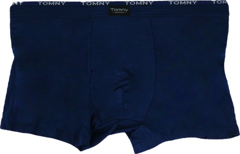 Męskie Gładkie Bokserki Wygodne Majtki Bambusowe XL navy blue