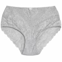 Plus Size Śliczne Majtki Damskie Bawełniane Figi Koronkowe 4XL szare