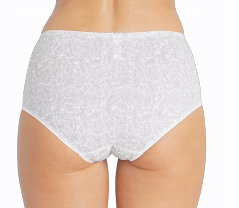 52781 ZMYSŁOWE PEŁNE DAMSKIE MAJTKI FIGI LANNY MODE 3XL białe